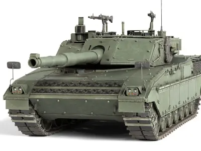 5 Military Vehicles Collection v11 Low-poly 3D model