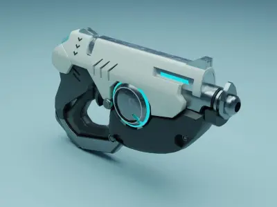 Tracer Gun Concept 3D model