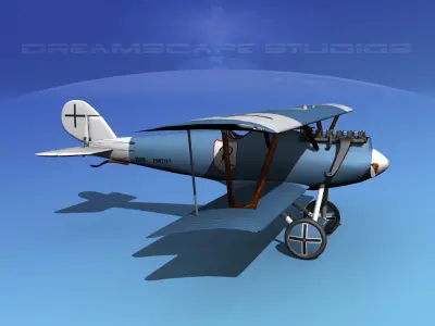 Pfalz DIII Fighter V15 3D model