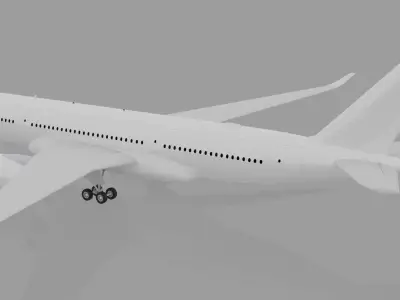 Airbus A350-900 XWB 3D model