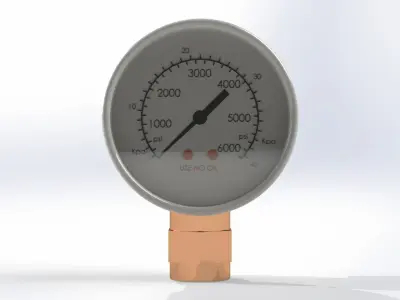 PRESSURE GAUGE INDICATOR 3D model
