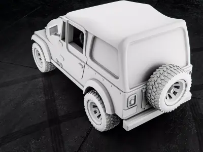 Jeep CJ7 RoZ 3D print model