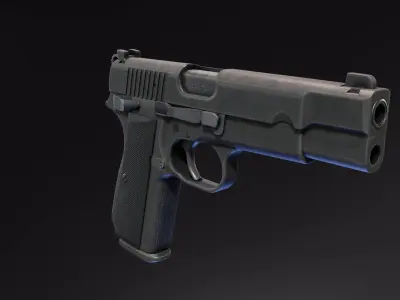 FN High Power 2022 Low-poly 3D model