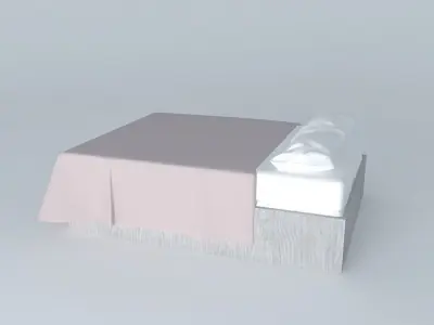Double Bed  Free 3D model purchase
