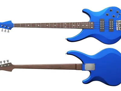 Bass Guitar Part 3 Low-poly 3D model