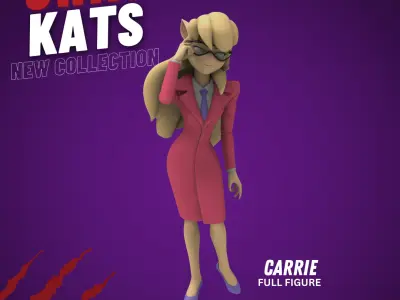 Swat Kats figures - Carrie 3D print model