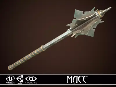 Mace 11 Low-poly 3D model