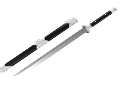 Dao Sword  Low-poly 3D model