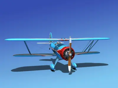 Waco YMF-5 V07 3D model