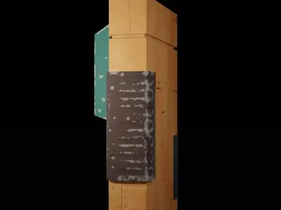 Transmitter walkie talkie Low-poly 3D model