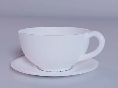 Coffee Kettle and a cup Free low-poly 3D model