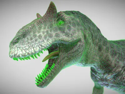 Allosaurus King of the Jurassic Low-poly 3D model