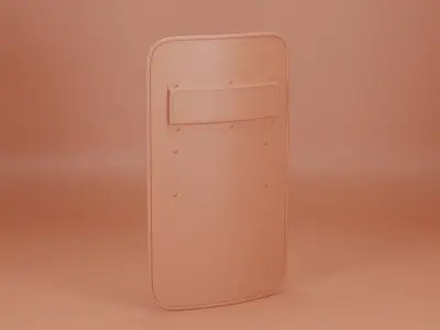 Indonesian Police Shield Low-poly 3D model