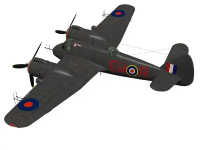 Bristol Beaufighter  MKVIF 3D model