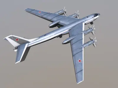 Tupolev Tu-95V Bear A Tsar Bomba 3D model