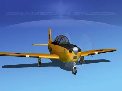 Beechcraft T-34 Mentor Canada 3D model