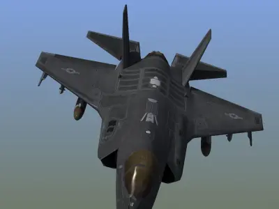 F35A LightningII Strike Fighter Low-poly 3D model