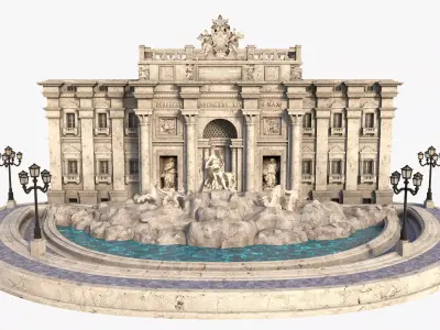 Trevi Fountain 3D model