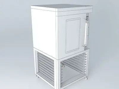 Kit stainless steel freezer Free 3D model