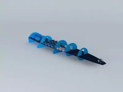 R-Jet Dynamics Eco-Liner Interior Free 3D model