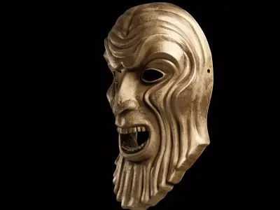 The Masque of Mandragora - Doctor Who Mask of Tragedy 3D print model