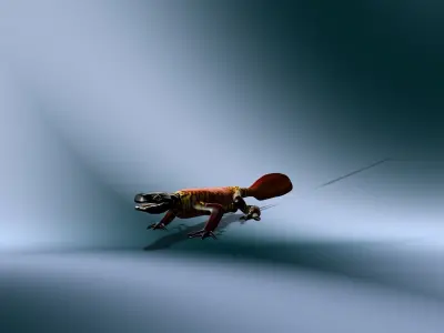 Rigged Salamander Free low-poly 3D model