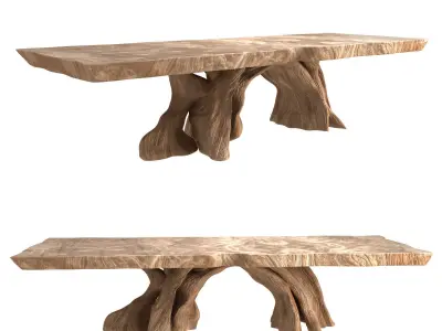 Coffee Table Wood Root 3D model