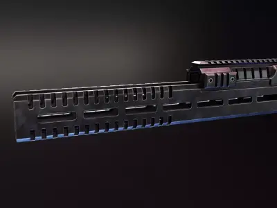 Rotor43 AK12 handguard Low-poly 3D model