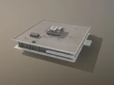 Airport Terminal UUEE TerminalB Arrival1 Low-poly 3D model