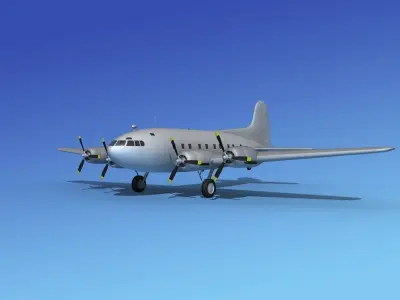 Boeing 307 Stratoliner Base Model 3D model