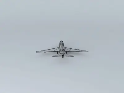 Plane in Viracopos 3D model