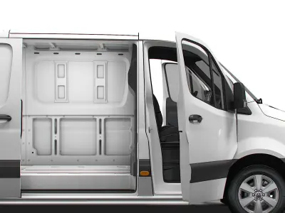 Mercedes Benz Sprinter L2H1 RWD HQ Interior 2025 3D model