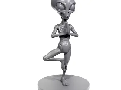 Yoga Alien 3D print model