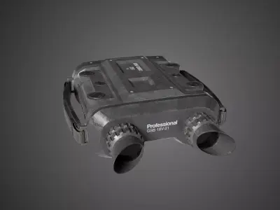 Military Binoculars Low-poly 3D model purchase