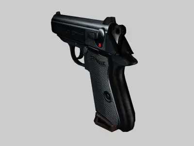 Walther PPK Low-poly 3D model