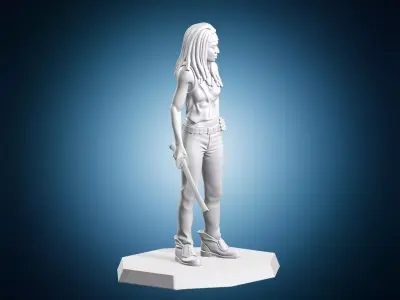 Michonne Katana The Walking Dead Miniature 3D print model