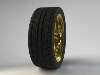 Tire Request 001 Free 3D model