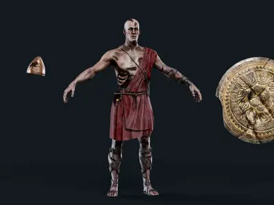 SPARTAN ILOTE UNDEAD 1 Low-poly 3D model