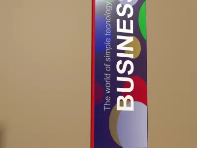 Banner Commercial Flags Low-poly 3D model