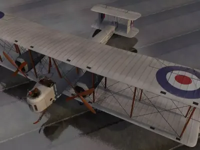 Vickers Vimy 3D model