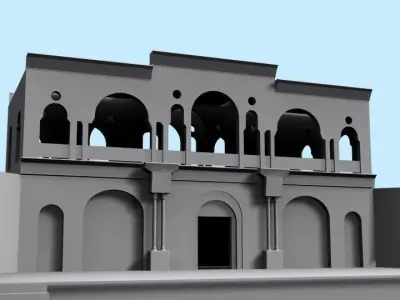 Shahzadeh Mahan Historical Garden Low-poly 3D model
