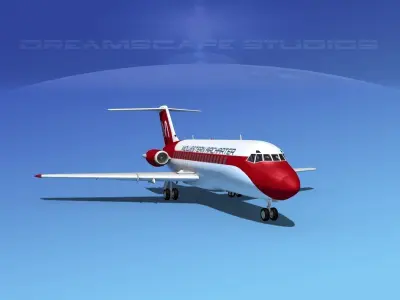 Douglas DC-9-15 Midwestern Air 3D model