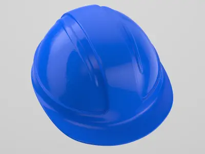 Hard Hat Safety Helmet 02 3D model