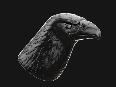 eagle head 3D model