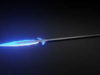 The Spear of Faith Low-poly Free low-poly 3D model