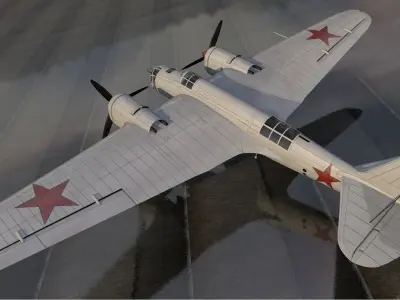 Tupolev SB-2M-100 Early 3D model