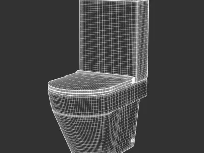  Bathroom Modern Toilet Model, White 