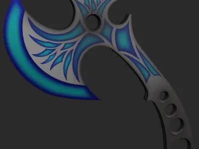 Tomahawk axe Low-poly 3D model