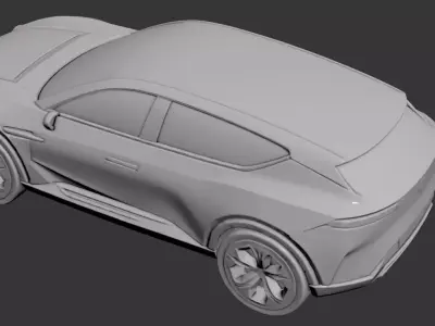 AI-Generated Concept Car SUV - model 3 - 3D model 3D model