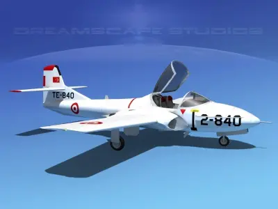 Cessna T-37 Tweetybird Turkey 3D model